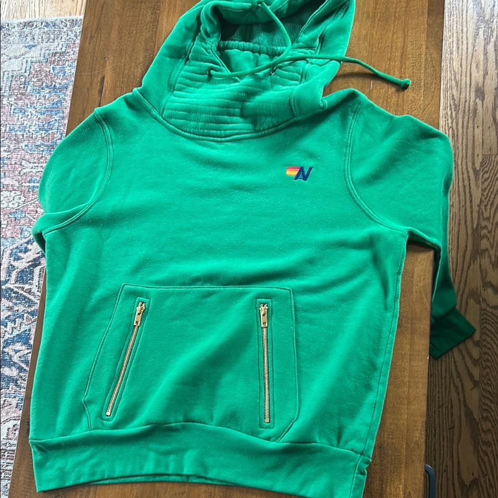 Aviator Nation Hoodie with Zipper Pockets
